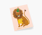 Carte Happy Birthday Lion