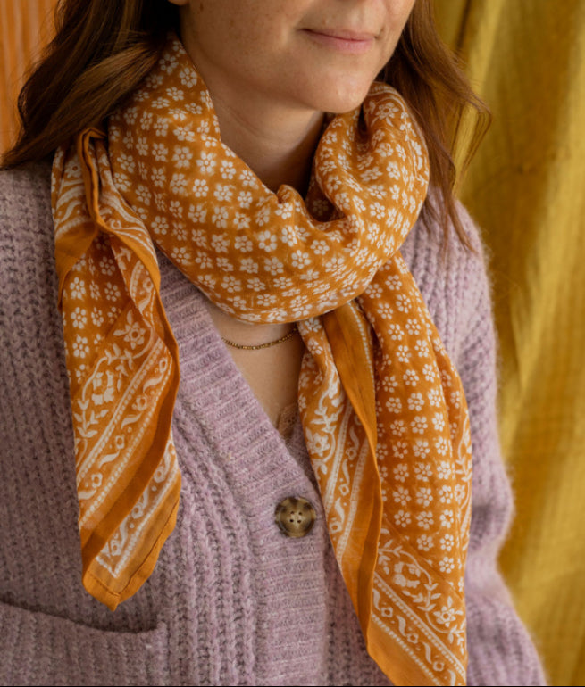 Foulard Alma Camel