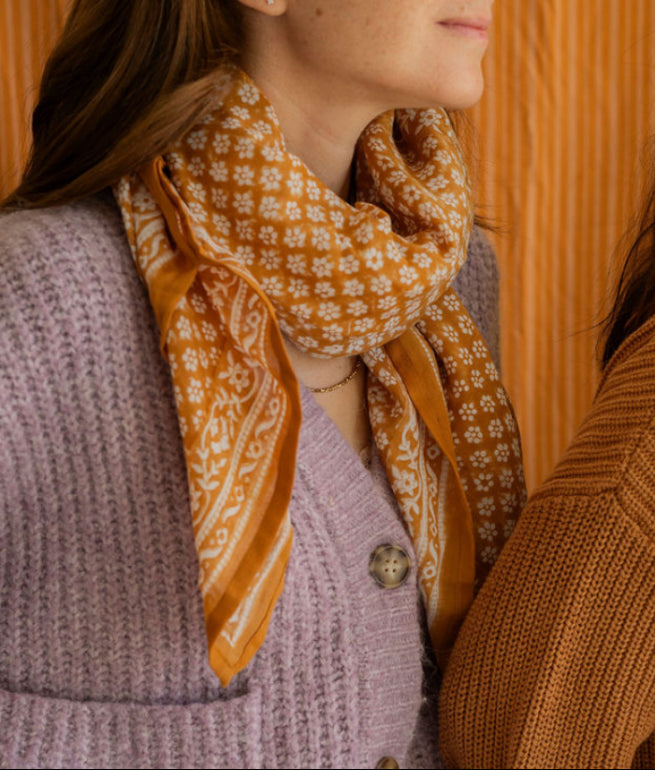Foulard Alma Camel