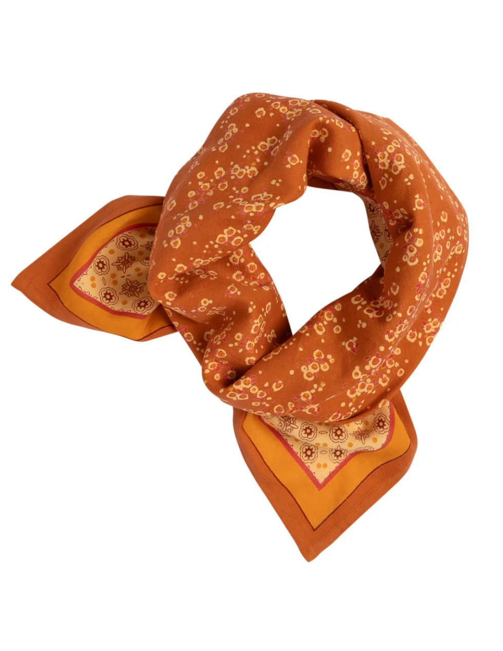 Foulard en coton Itsi Rouille