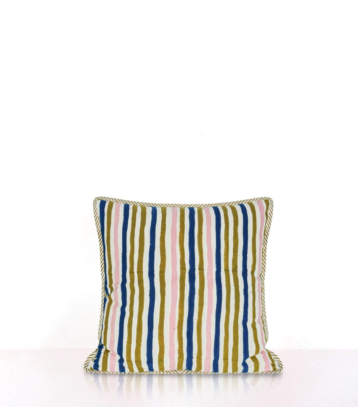 Housse de coussin Multi stripe Olive