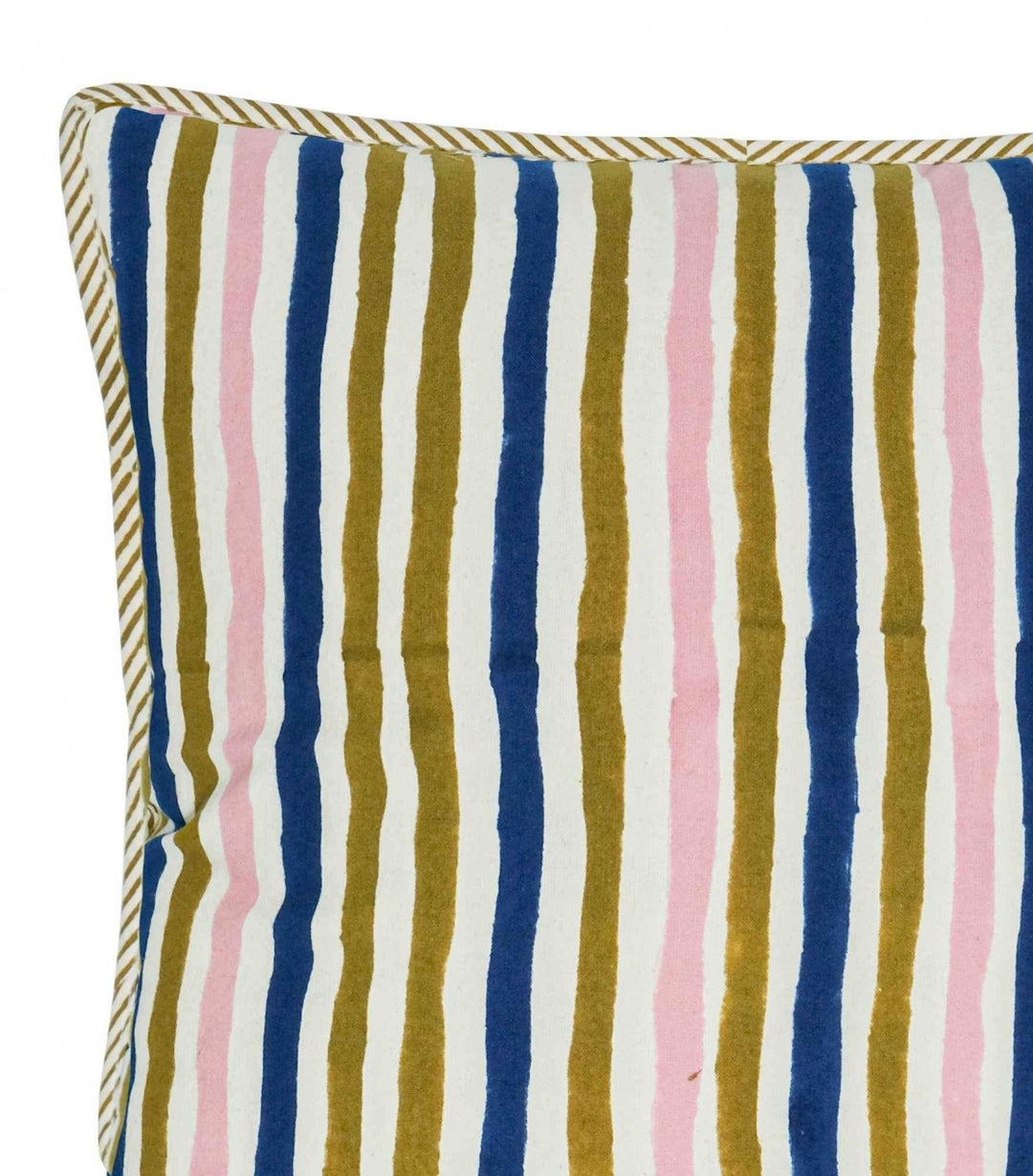 Housse de coussin Multi stripe Olive