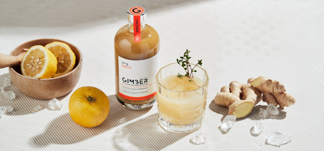 gimber extrait de gingembre et yuzu épicerie fine sans alcool boisson saine shoot de vitamine