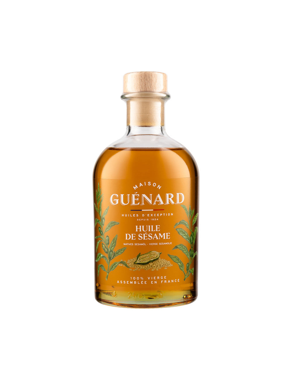 Bouteille d'huile vierge de sésame toasté léger Maison Guénard, 24 cl
