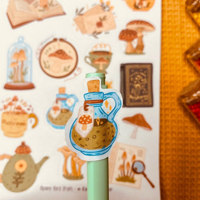 Stickers Vintage Mushroom