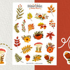 Stickers Autumn Flowers