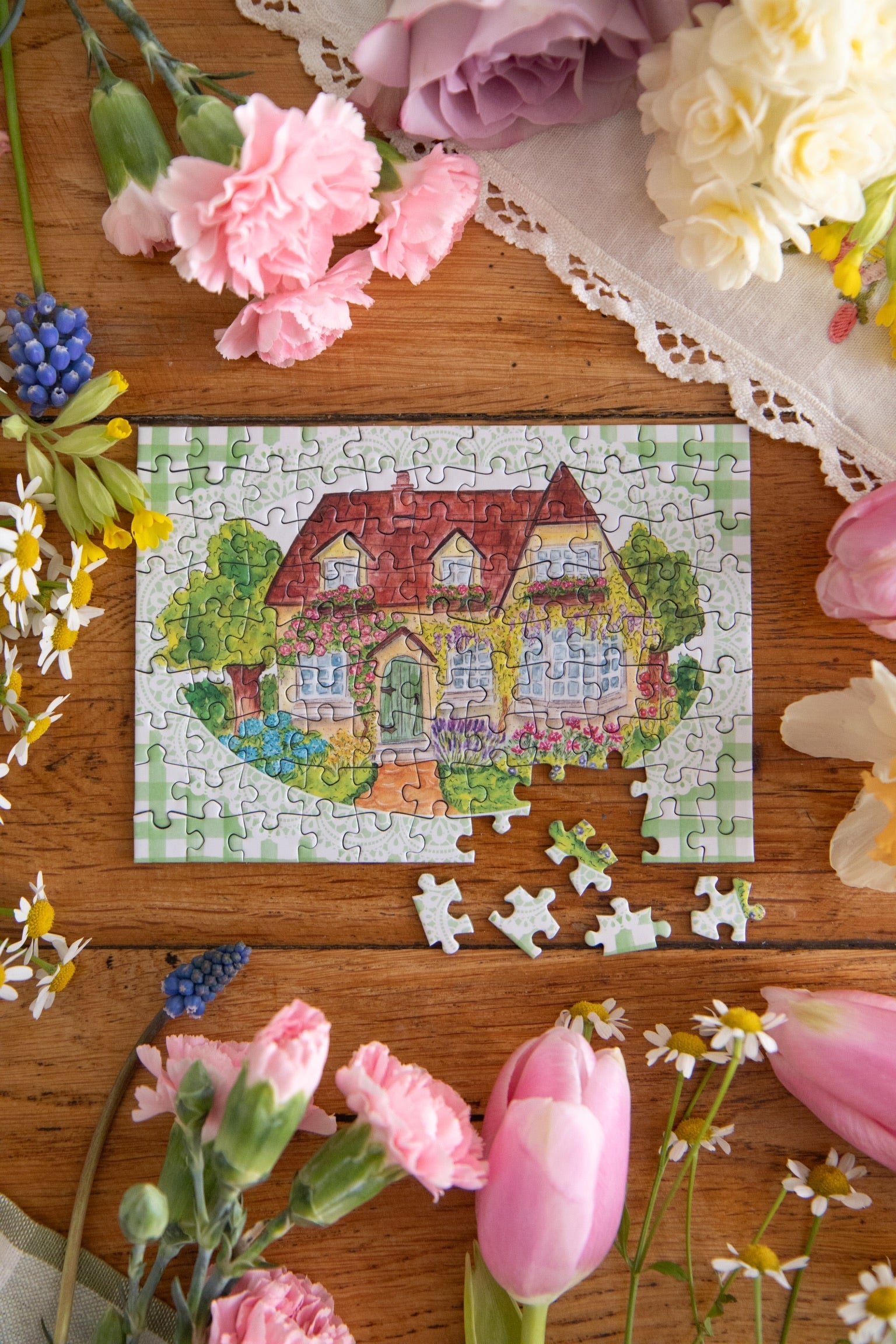 Mini Puzzle - Cottage anglais
