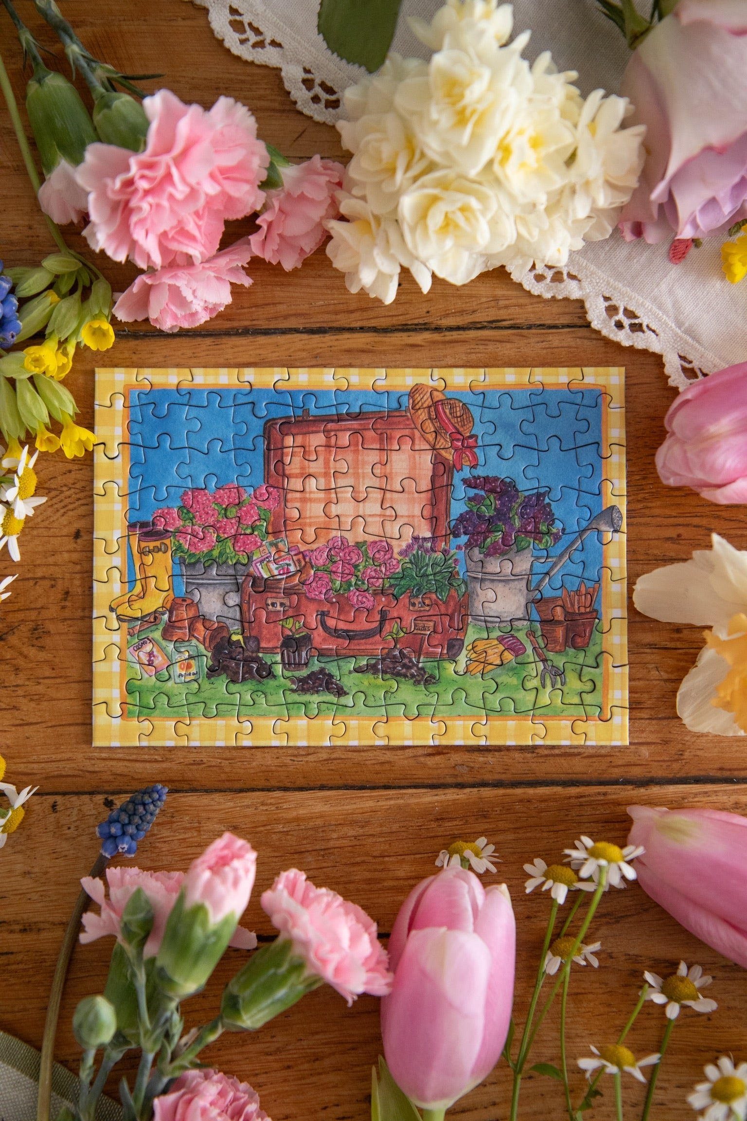 Mini Puzzle - Valise du jardin