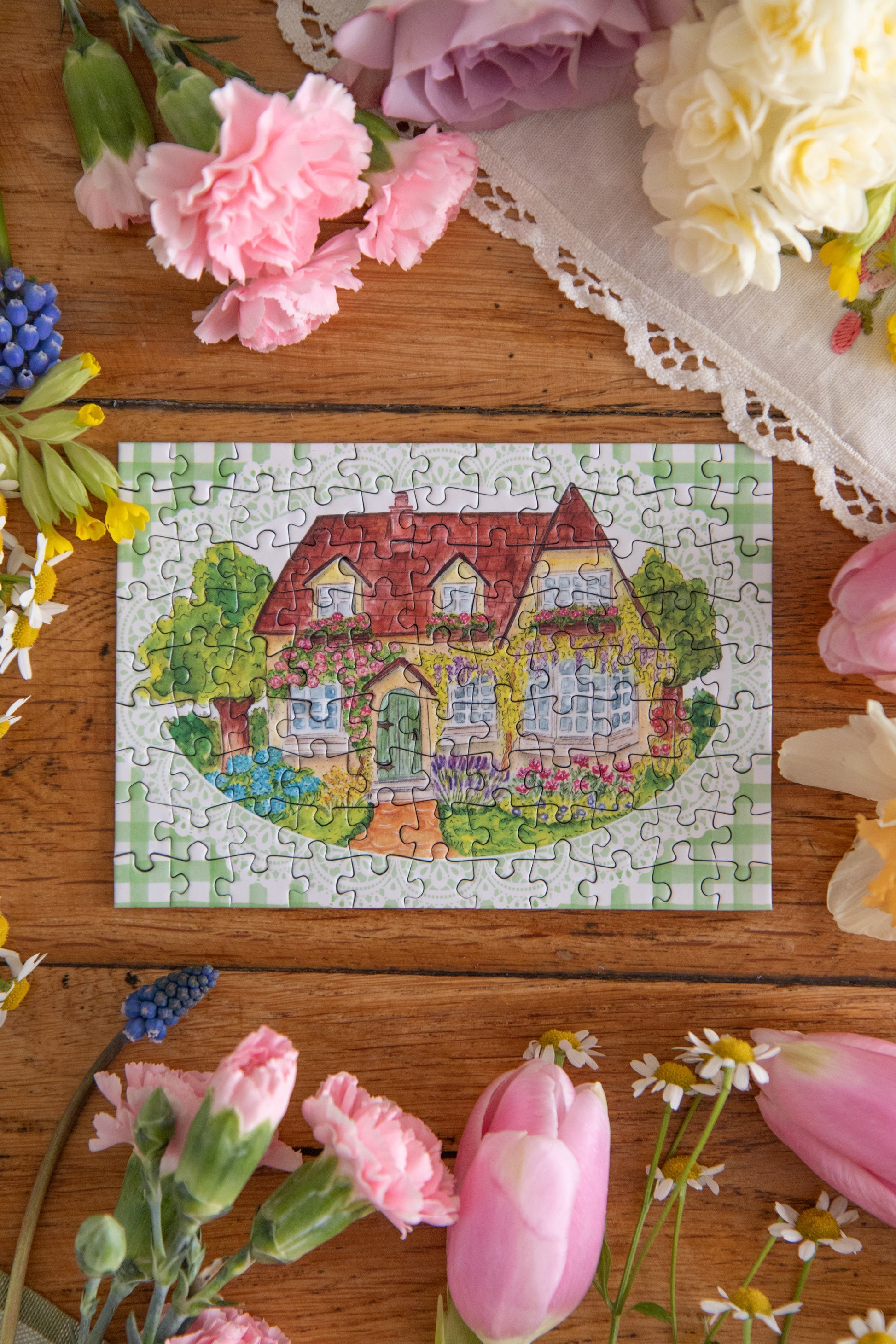 Mini Puzzle - Cottage anglais