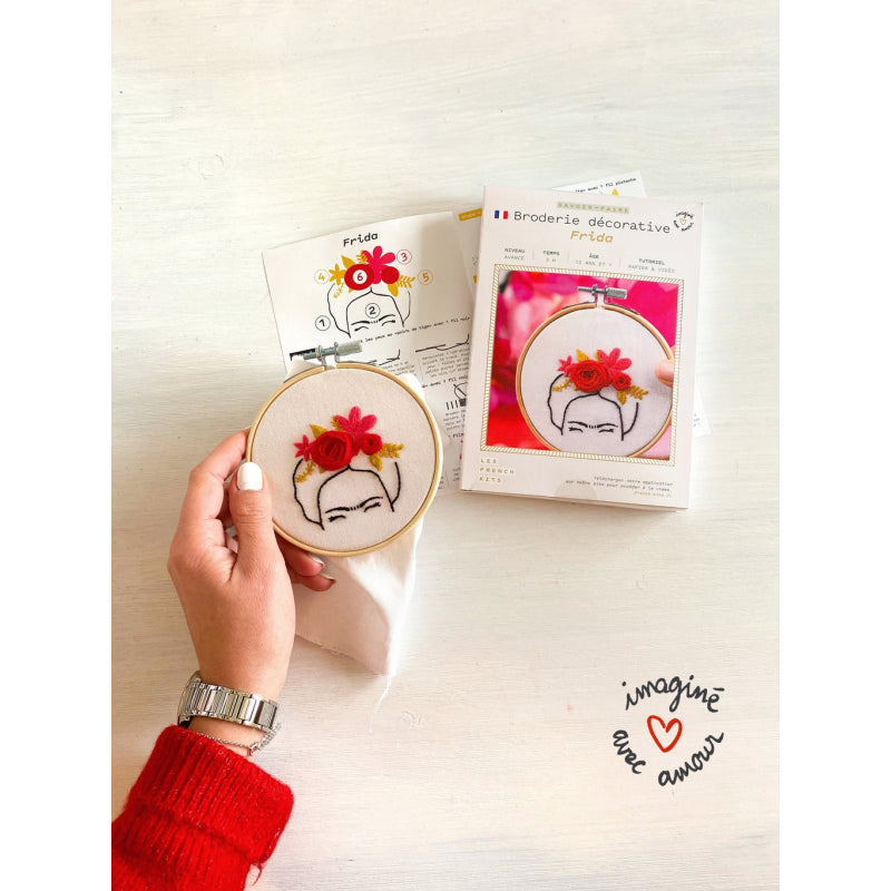 Broderie décorative Frida Kahlo