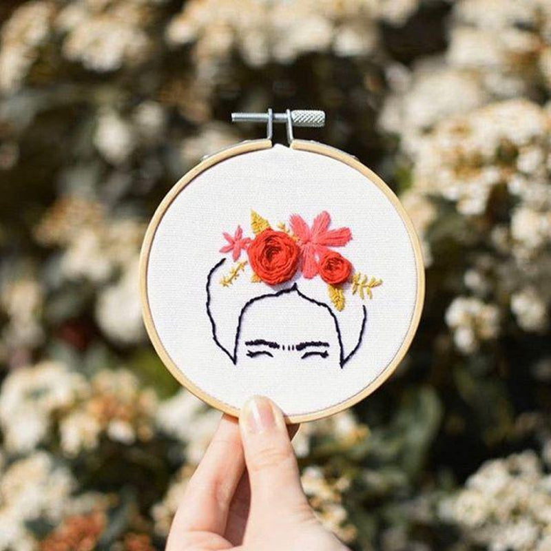 Broderie décorative Frida Kahlo