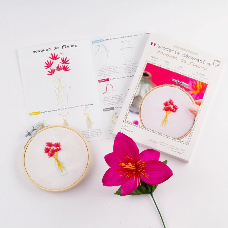 Kit broderie Bouquet de fleurs