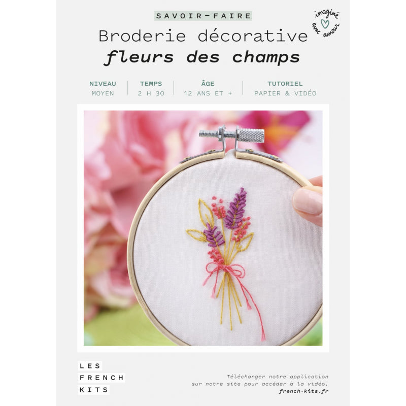 Broderie Décorative Fleurs des champs
