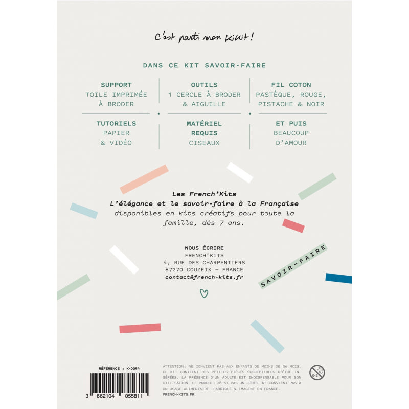 Kit broderie Joli coeur