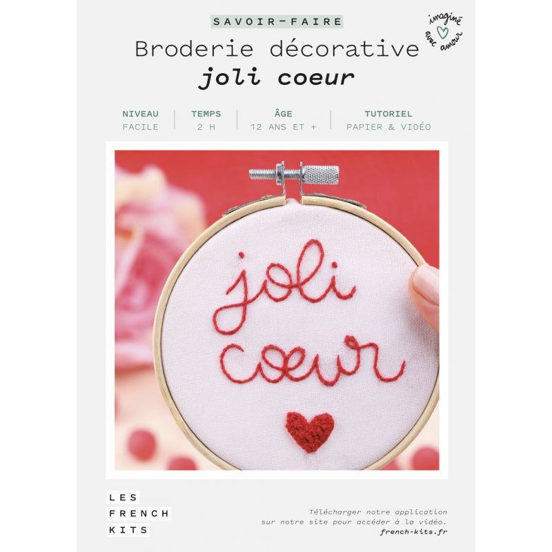 Kit broderie Joli coeur