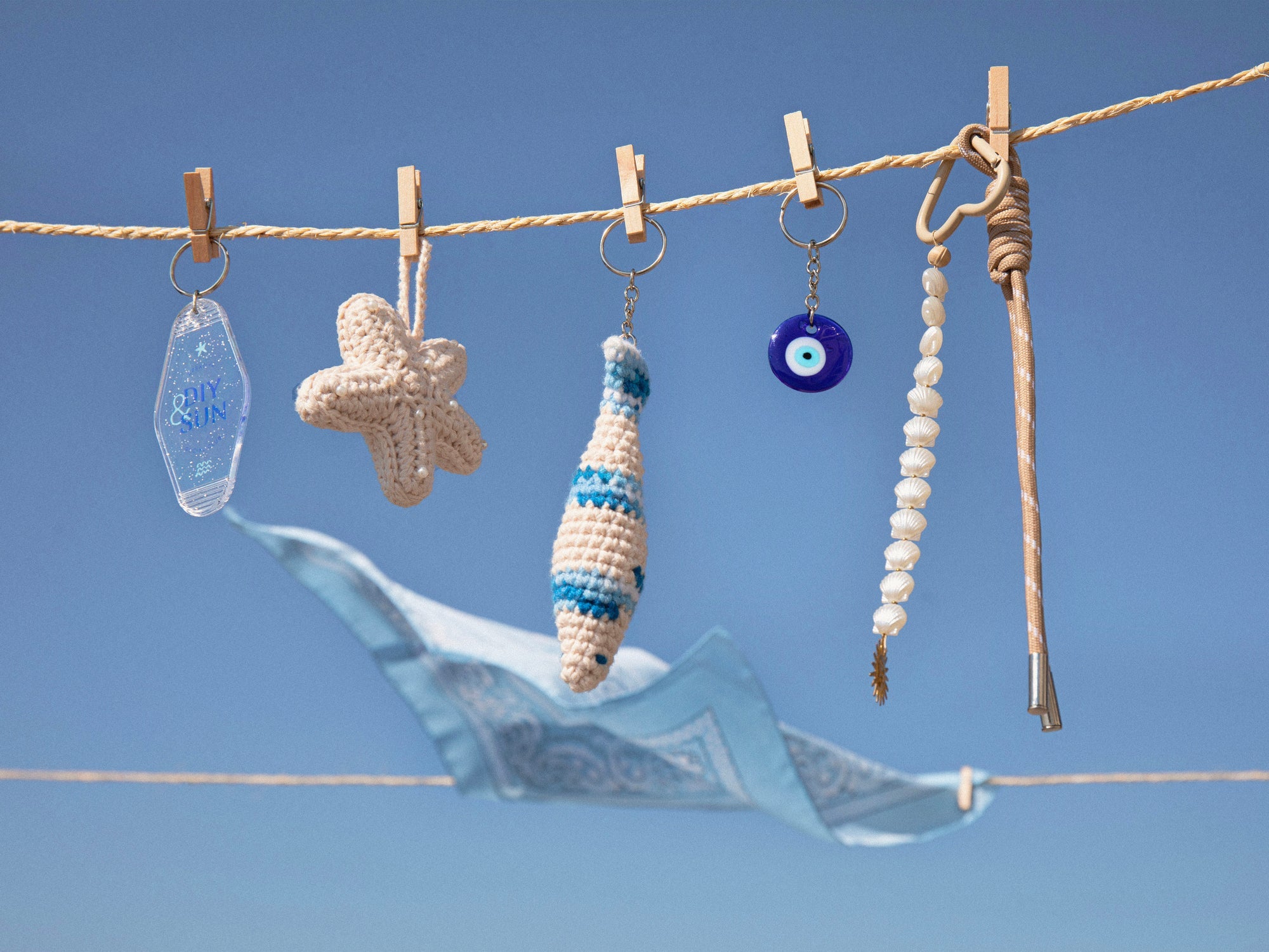 Kit DIY Crochet Bag Charms Vitamine Sea