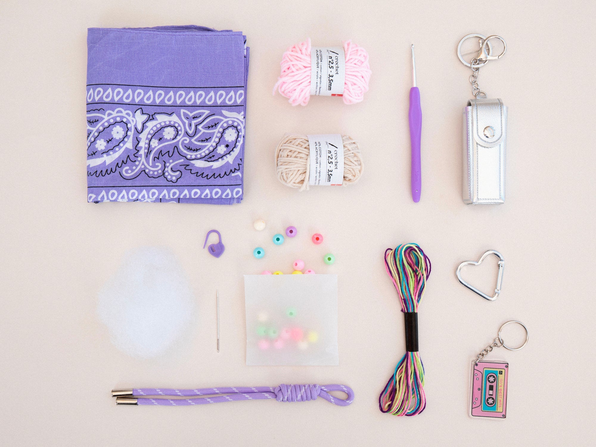 Kit DIY Crochet Bag Charms Pop Mood