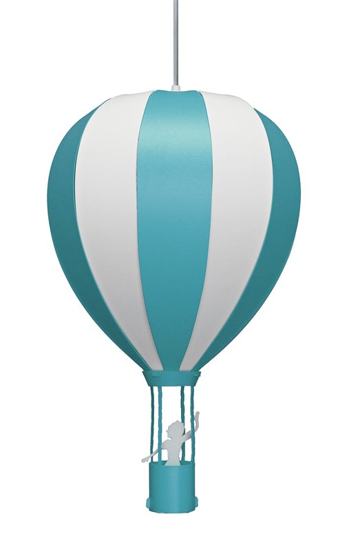 lampe montgolfière bleue chambre enfant