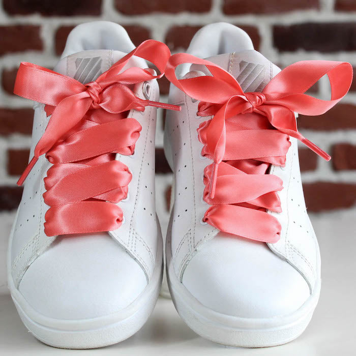 Lacets Satin Corail