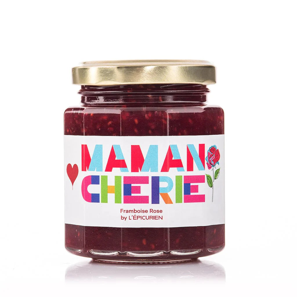Maman chérie - Confiture de Framboise et Rose - 210g - L'Épicurien