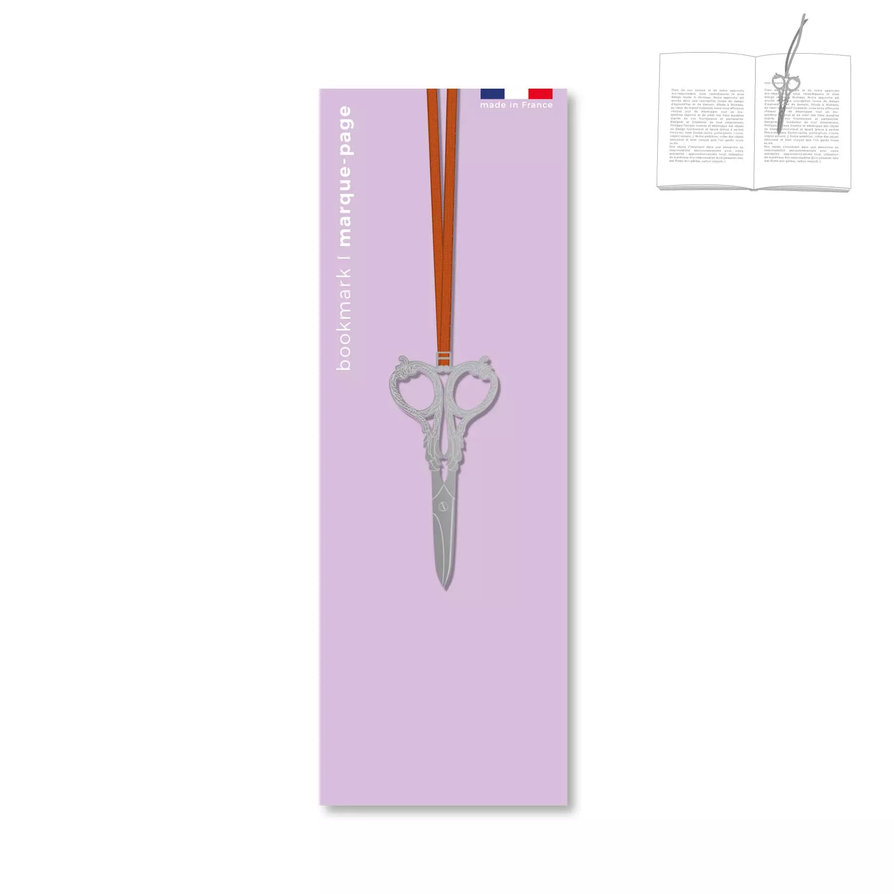 Marque-page ciseaux de couture