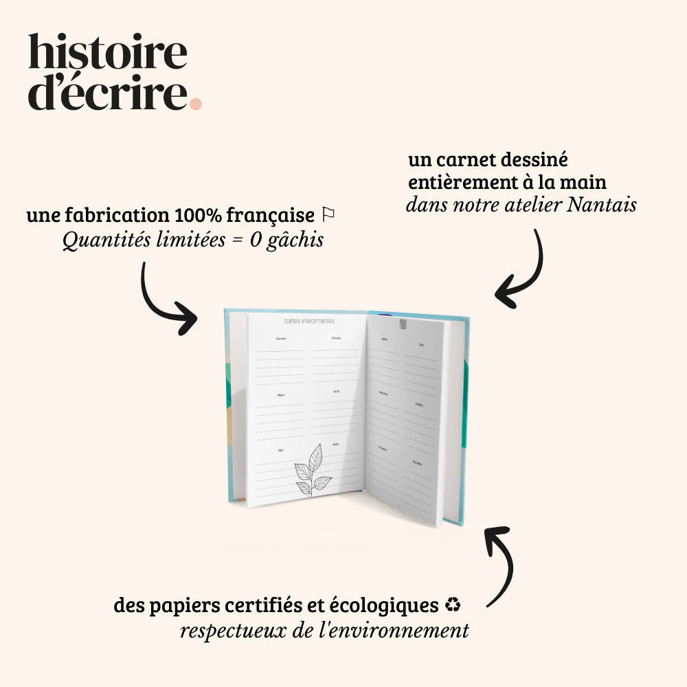 Mon Planner 12 mois non daté - Cascade