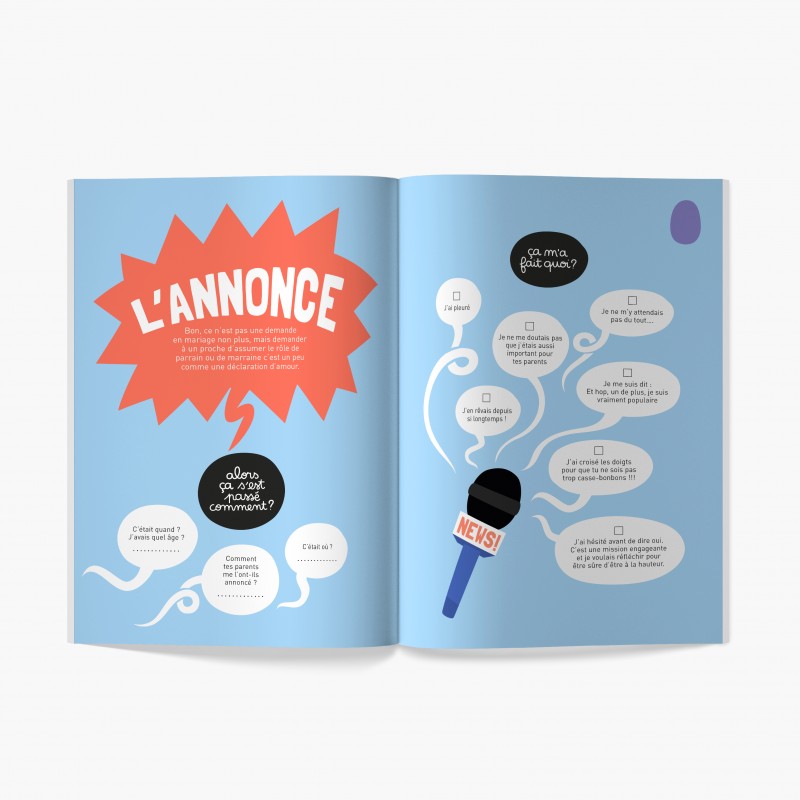 role de parrain et de marraine cadeau enfant