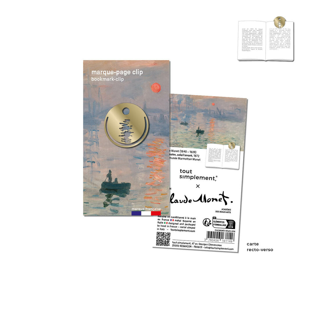 Marque-page clip Impression, soleil levant de Tout Simplement sur sa carte illustrée