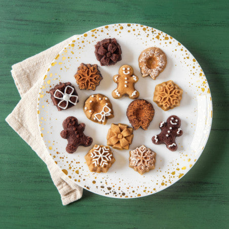 Moule 16 mini gâteaux assortis Thé de Noël
