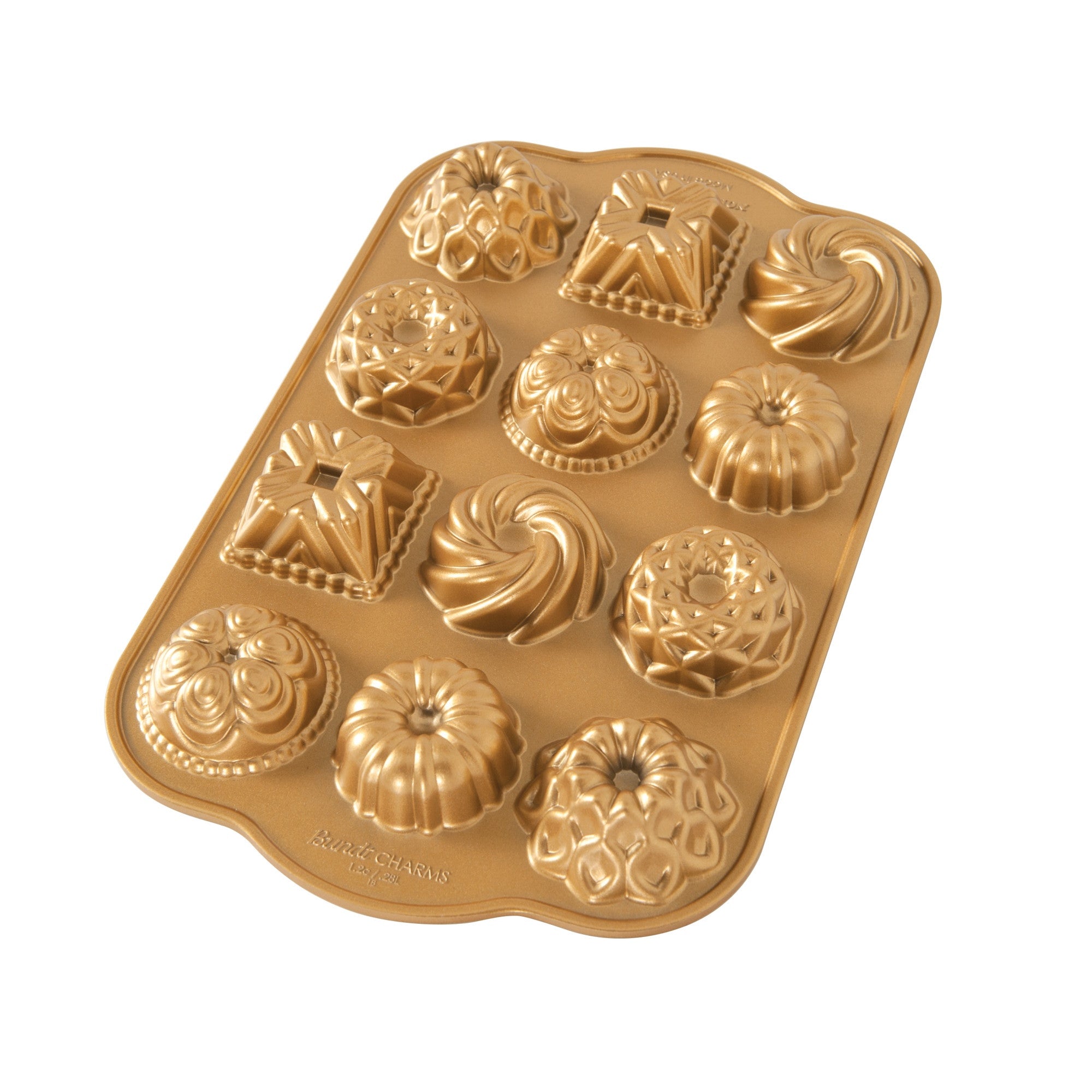 Moule à gâteaux 12 mini Bundt® Charms assortis