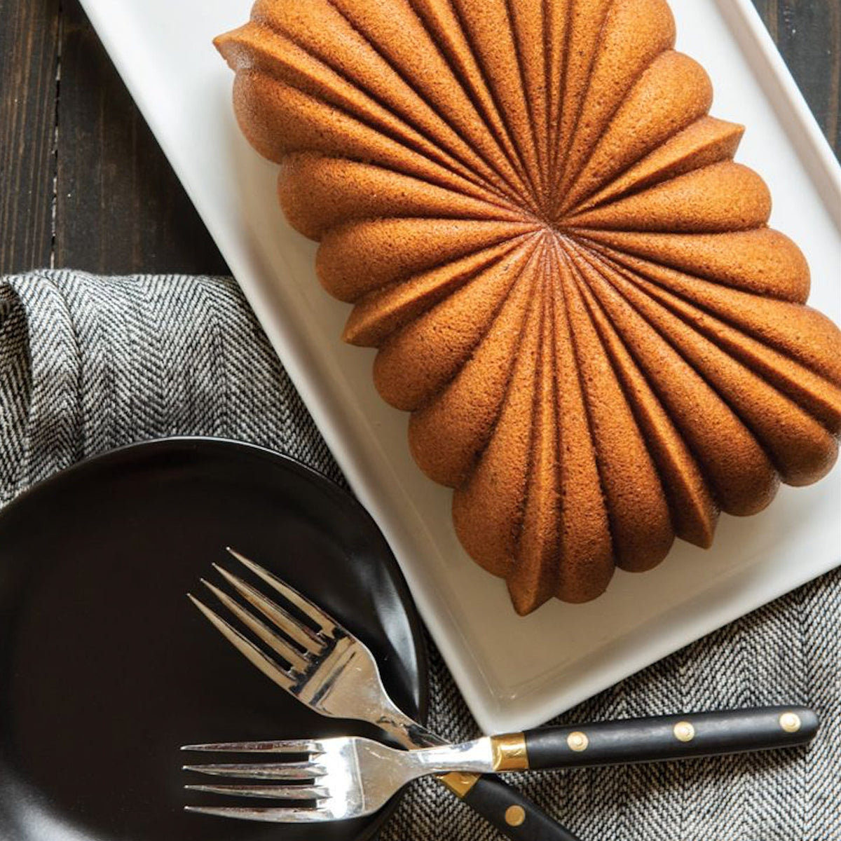 Moule à cake - Plissé Gold