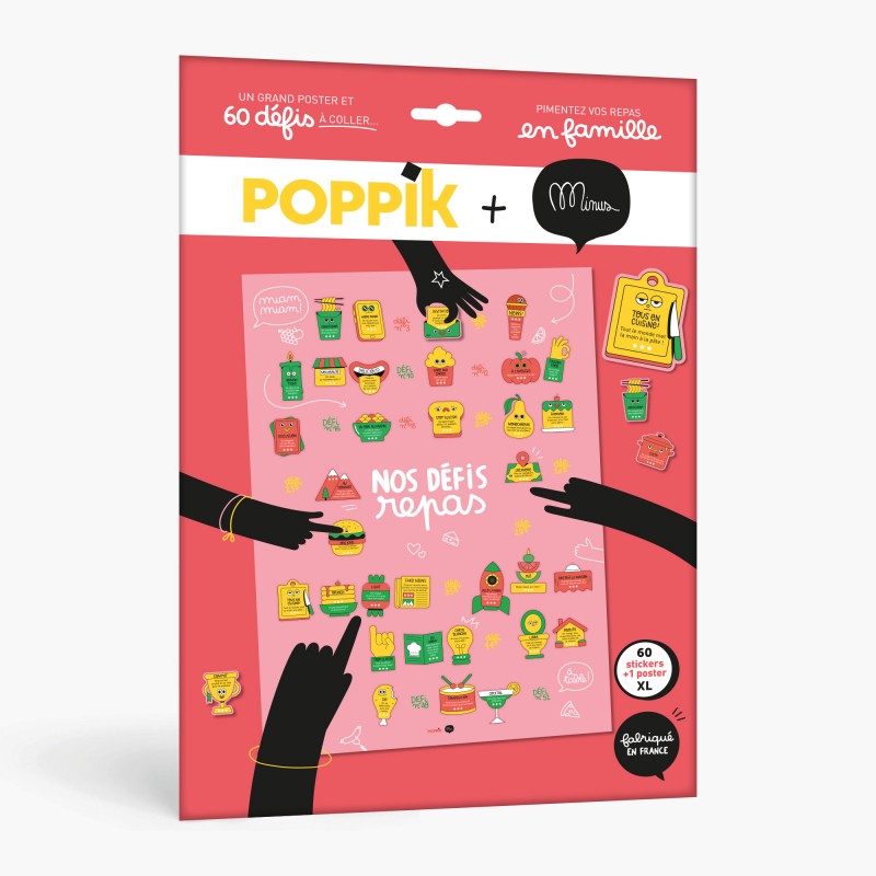 Poster Stickers Nos défis repas