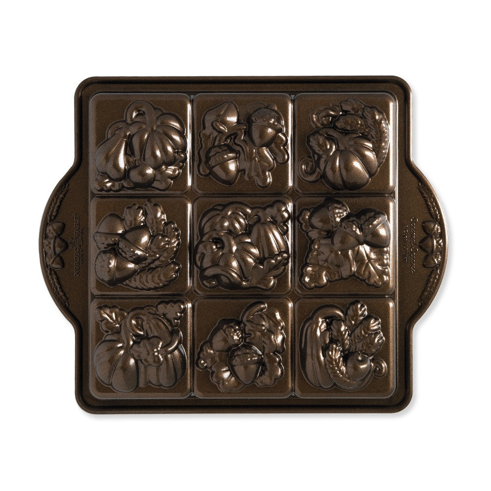 Moule à gâteau - Carrés d'automne