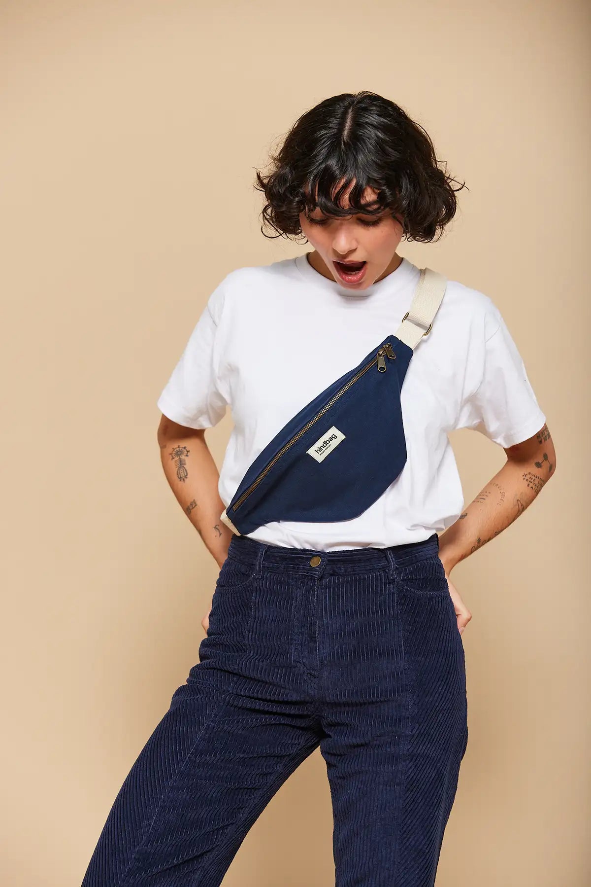 Sac banane Olivia - Navy Hindbag – vue 2