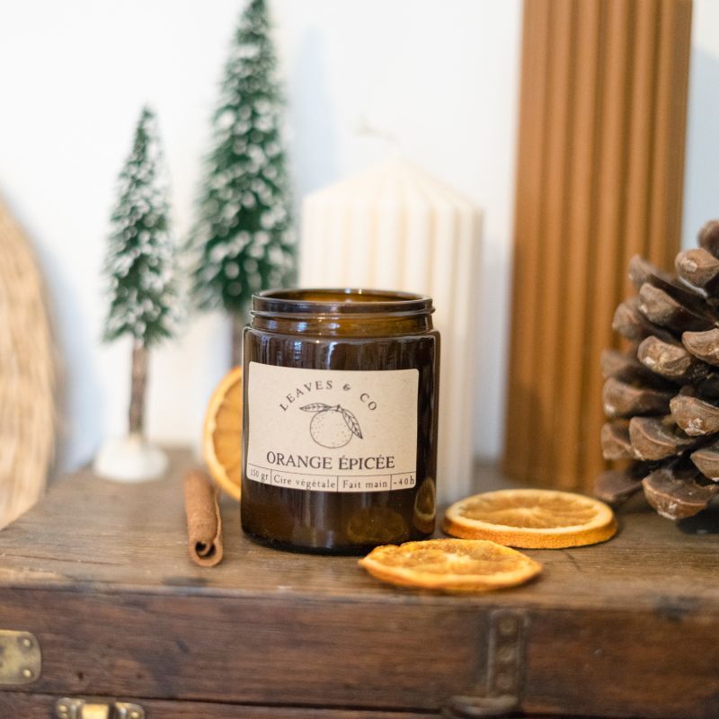Bougie Orange épicée Noël
