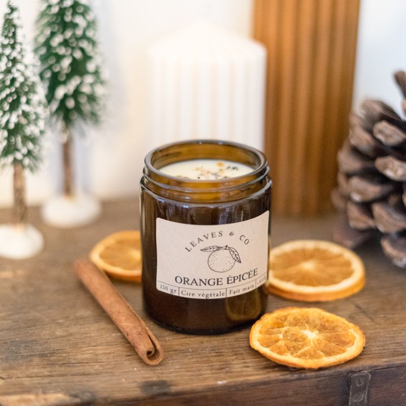 Bougie Orange épicée Noël