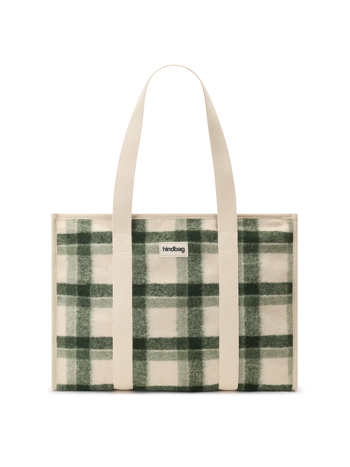 Sac cabas Oscar - Tartan vert Hindbag