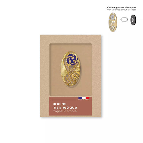 Broche Magnético Majorelle Art Nouveau Arabesco