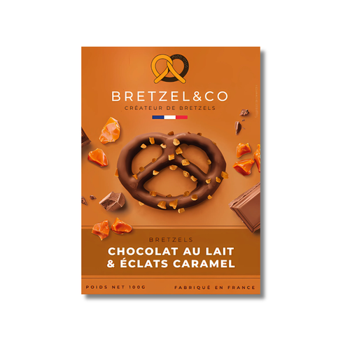 Bretzels - Chocolat au lait & éclats de caramel