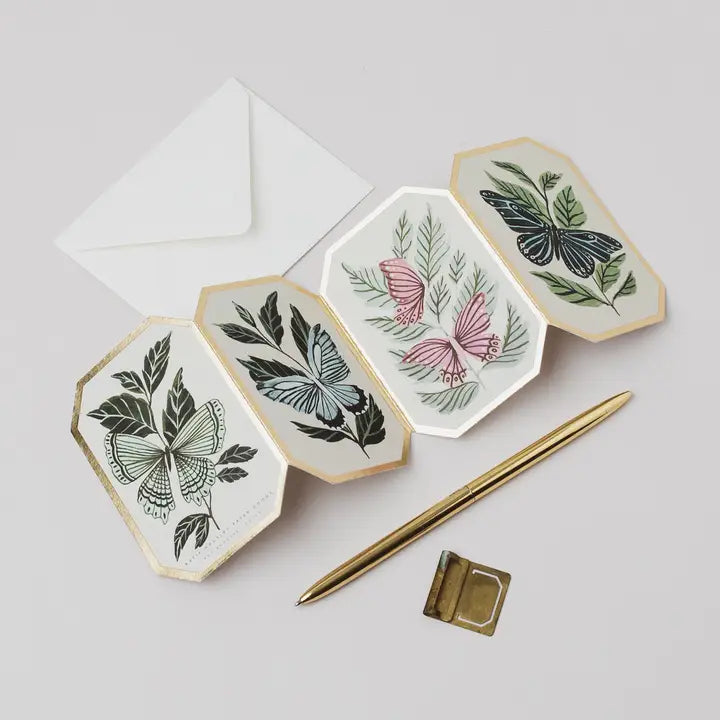 Carte Accordéon Papillons