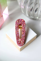 Sequin triangle hair clip