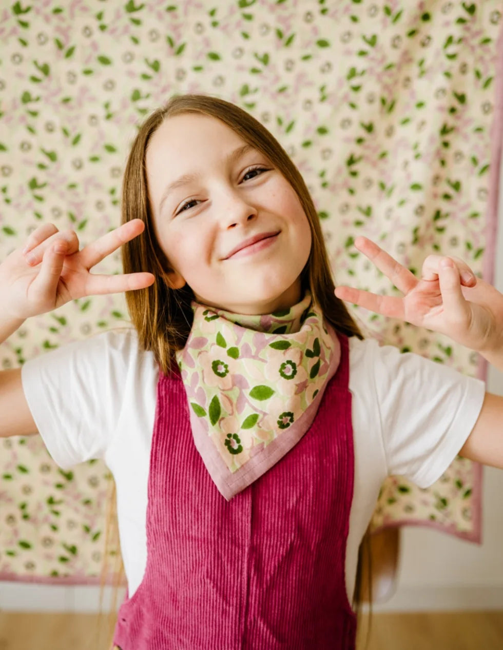 Petit Foulard en coton Amelia Green