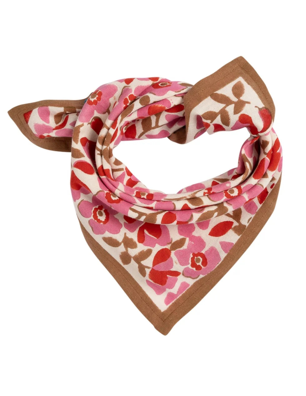 Petit Foulard en coton Amelia Pink