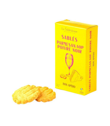 Petits Sablés Salés Parmesan Poivre Noir
