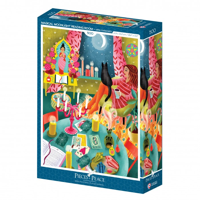 Puzzle Magical Moonlight Reading Room - 500 pièces