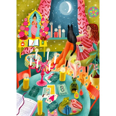 Puzzle Magical Moonlight Reading Room - 500 pièces
