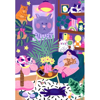 Puzzle Cat Lover - 1000 pièces