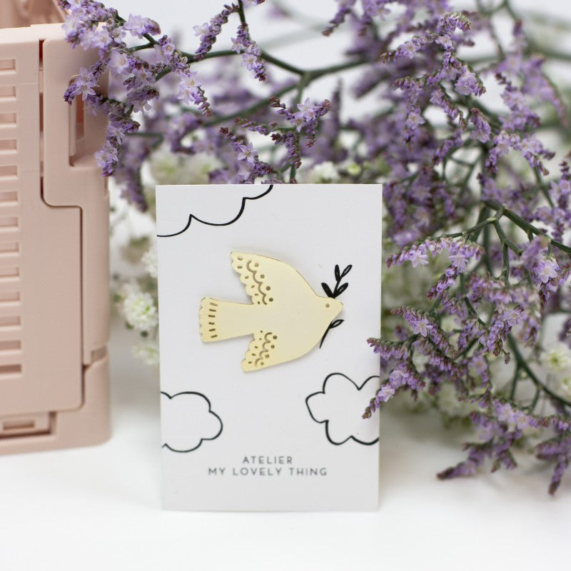 Pin's Colombe en Laiton