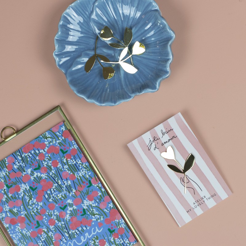 Pin's Joli brin d'Amour en Laiton
