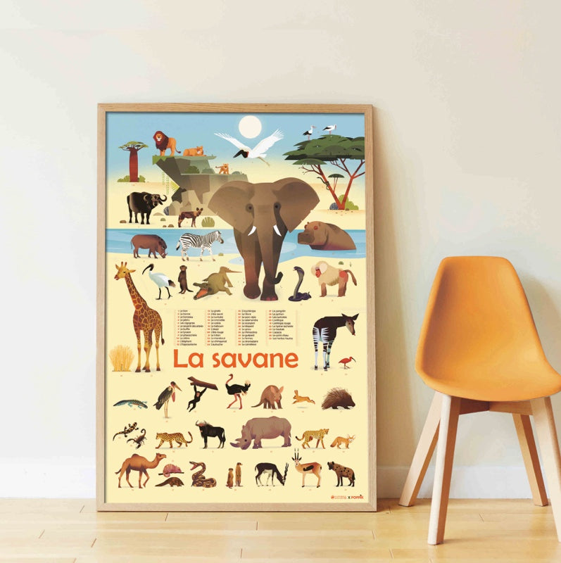 stickers pédagogiques sur les animaux pour les enfants